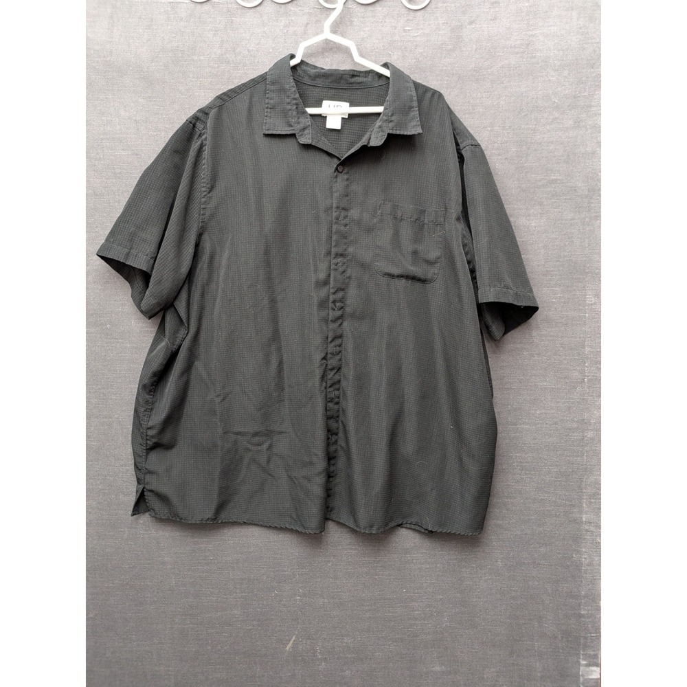 HB Mens 2 Shirts Black & White Short Sleeve Button Up Lot Summer Collared 3XL